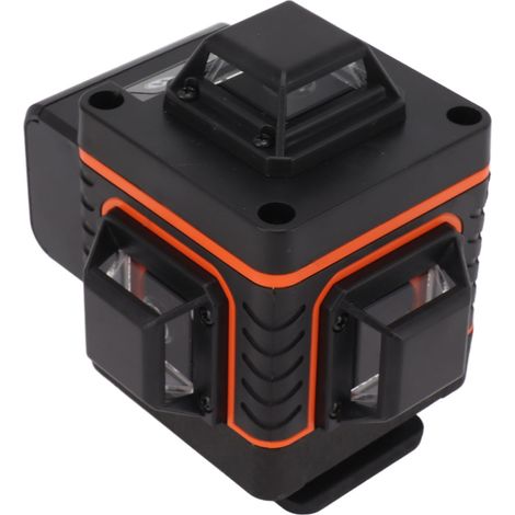 Niveau laser orange à lignes autonivelantes 4D avec 16 lignes vertes, outil de nivellement, prise UE 100-240 V pour la construction (1/5)