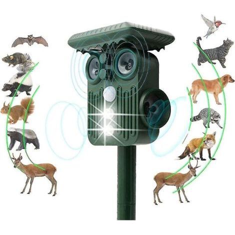 Répulsif solaire ultrasonique pour cerfs : 5 modes réglables (repousse les cerfs en 48 heures)