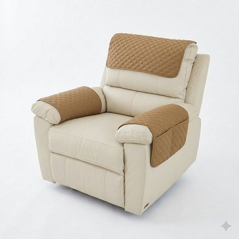 Ensemble de 3 housses pour accoudoirs - Housses pour accoudoirs de canapé - Housses pour accoudoirs d'appui-tête de fauteuil (1/5)
