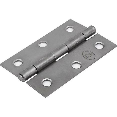 6,35 cm (2,5 Zoll) langes, silbernes Schranktürscharnier, kompaktes Eisenscharnier für Schrank- und Kleiderschranktüren (1/3)