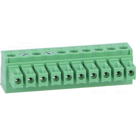 10Pin Female Terminal Block 3,81mm Raster