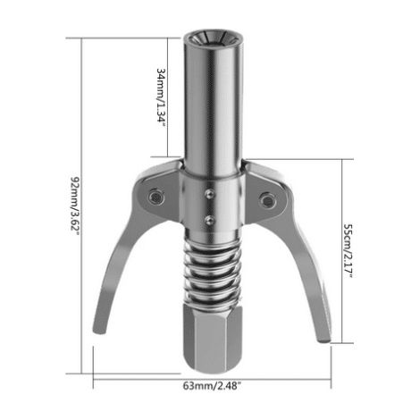 TESTINA INGRASSATORE PROFESSIONALE AUTOBLOCCANTE UNIVERSALE GRASSO 2 LEVA 370X