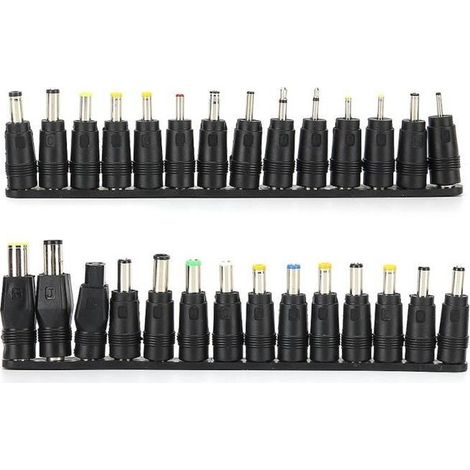 (Wie abgebildet) Laptop-Netzteil, 28 Stück DC-Netzadapterstecker 5,5 x 2,1 mm (1/4)