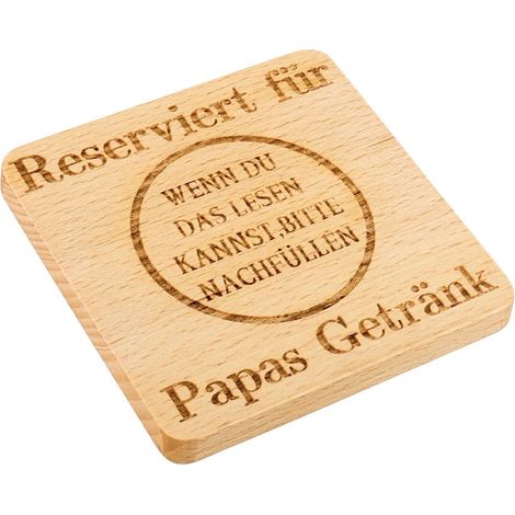 Geschenke für Papa Geburtstag Vatertag Holz Untersetzer Lustige Männer 1 (1/5)
