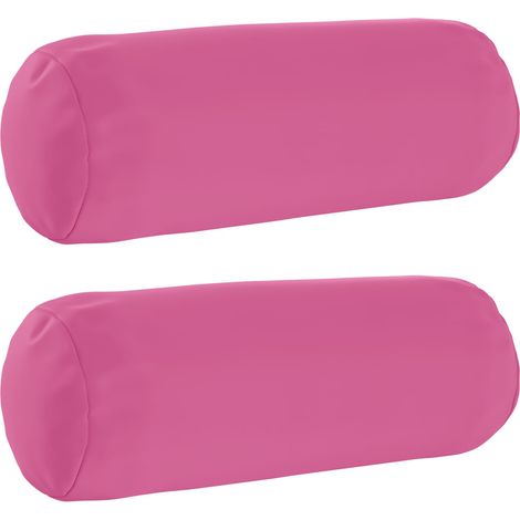 Funda de almohada 2 pcs HEERLEN Rosa Ø 15 x 40 cm Poliéster vidaXL (1/5)