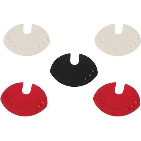 Set di 5 tappi per lattine, coperchi in ABS, apriscatole, tappo riutilizzabile per lattine di bevande, tappo sigillante per lattine, 4,5 × 3,5 cm, rosso/nero/ (1/5)