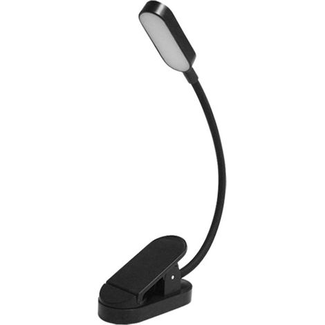 Lampe De Bureau - Lampe De Lecture Avec Pince - Bras Flexible En Métal - Éclairage Réglable USB - Pour Livres Tablette E-Lecteur - 1 Pièce (1/5)