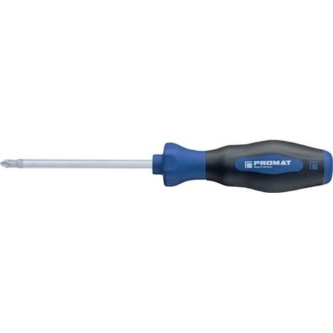 Schraubendreher PH1 L.80mm m.Mehrkomp.-Heft PROMAT (1/2)