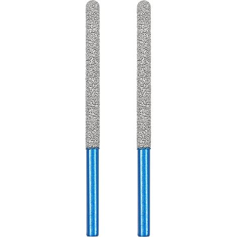 Lot de 2 forets à mortier diamantés 7,2 mm x 74 mm Tige ronde pour enlever les maçonnerie, les joints, le mortier, la maçonnerie, la pierre, le béton (1/5)