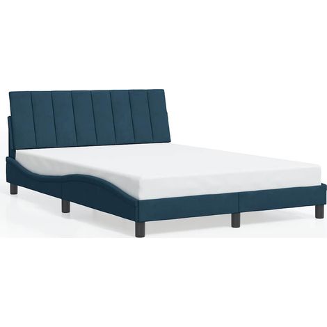 Maison Exclusive - Giroletto senza Materasso Hanko Blu 120x200 cm in Velluto (1/5)