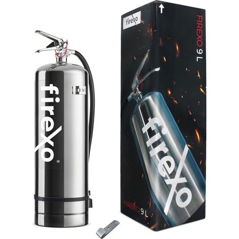 Extincteur (9 Liter) - Extincteur Maison Tous Feux en Acier Inoxydable, Batterie Lithium, Bureau, Cuisine, Voiture, Travail, Restaurant, Bateau - Fire Extinguisher for All Fires (1/5)