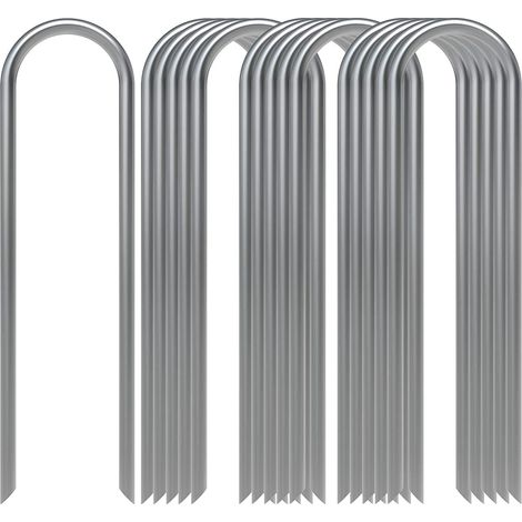 Attaches Pour Tuyau D'Arrosage - 16 Pièces - 15 cm - Acier Galvanisé À Chaud - Pour Système Goutte À Goutte Et Tuyaux Souples - 16 Unités (1/3)
