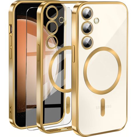 Étui pour Samsung Galaxy S23 FE, Electro MagSafe, or + protection d'écran en verre (1/5)