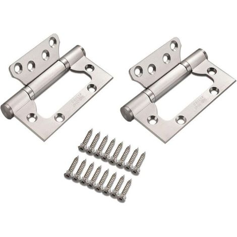 2 x High Quality Stainless Steel Home Door Hinges Weatherproof Smooth Quiet Movement Ball Replacement (1/3)