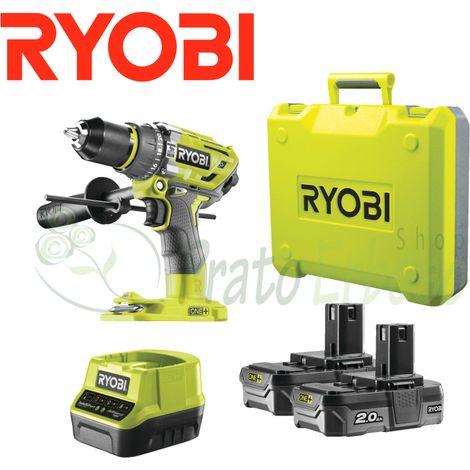 Ryobi R18PD7-220B - Taladro percutor inalámbrico 18V (1/2)