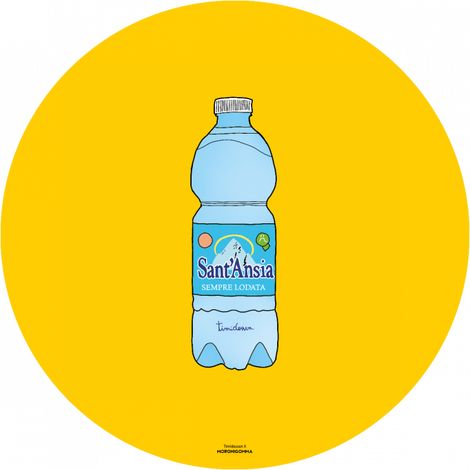 Tovaglietta Tonda Sant'Ansia Timidessen D 35 cm Gialla