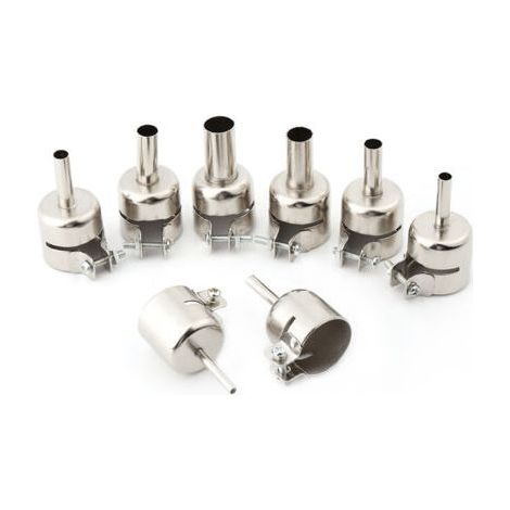 8pcs Heat Gun Nozzles Kit for Hot Air Soldering Station Repair Tools (3/4/5/6/7/8/10/12mm) (1/5)