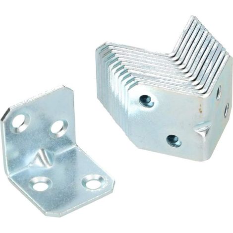 KOTARBAU Lot de 25 raccords d'angle 25 x 25 x 25 mm - En acier galvanisé - Pour meubles - Pour charges lourdes (1/5)