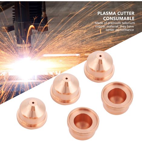 5 Stück Plasma-Schneiddüsen Brennerspitzen Verbrauchsmaterialien 420169 für MAX125 Schneidemaschine (1/5)