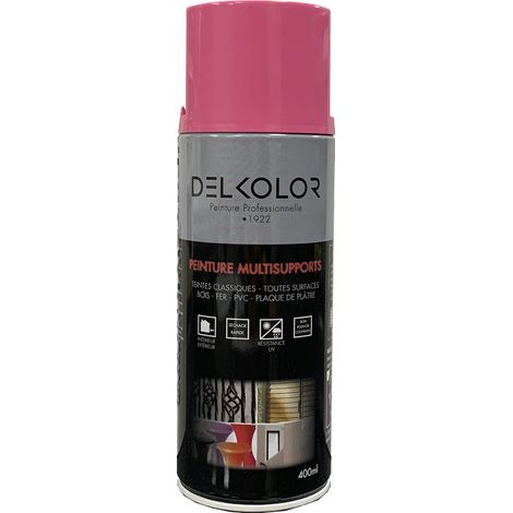 Delkolor Peinture en Aérosol - Couleurs RAL - 400ml  Couleur: RAL 4003 VIOLET BRUYERE