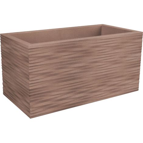 Cassetta fioriera rettangolare resina ELEGANCE cm. 79 AVANA