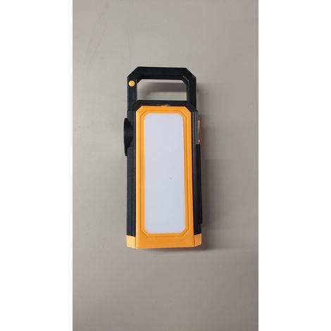 Lanterne de camping LED à charge solaire avec sortie USB IPX4, étanche, crochet d'éclairage de tente, 6 modes, lame réglable, batterie intégrée de 1500 mAh pour la pêche, la randonnée d'urgence