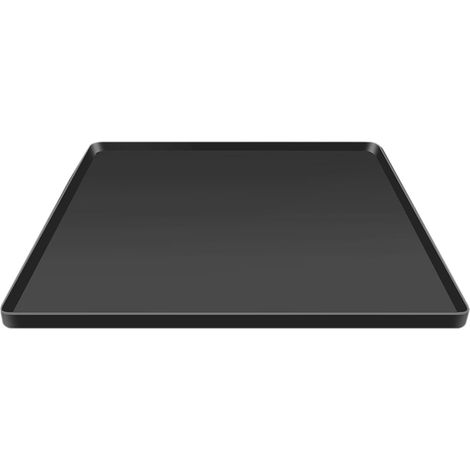 Bac d'égouttage en Silicone, Tapis de sol pour Réfrigérateur, Empêche d'eau, Plateau de Congélateur, Mini bac d'égouttement pour Machine à laver, Réfrigérateur, noir, 65x60cm (1/5)