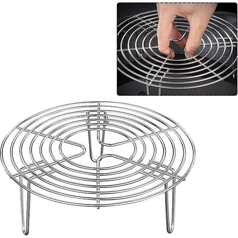 cuisson La Vapeur Rack,grille De Cuisson Ronde Vapeur En Acier Inoxydable Grilles De Refroidissement Pour La Cuisson Au Refroidissement La Vape (1/4)