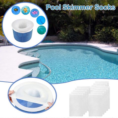Kit d'écumoire de piscine Ycolew 15 pièces, réutilisable, protège les pompes et les filtres - Convient aux piscines de plain-pied (1/3)