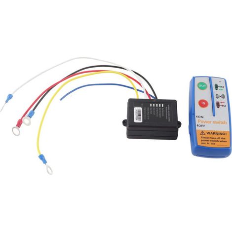 Kit de récepteur d'émetteur à télécommande sans fil 12V Treuler sans fil pour SUV de VTT de camion (1/5)