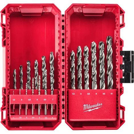Kit di punte in ferro HSS-G 1-10 mm 19 pezzi Milwaukee 4932493869