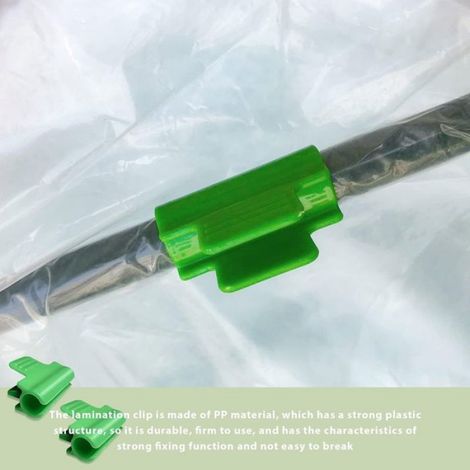 Clips Pour Toile D Ombrage - 16 Mm - Fixation Tube Serre Jardin - Lot De 40 (1/5)