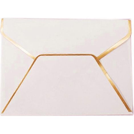 Packung mit 50 weißen Umschlägen für Geschenkkarten und Hochzeiten (1/5)