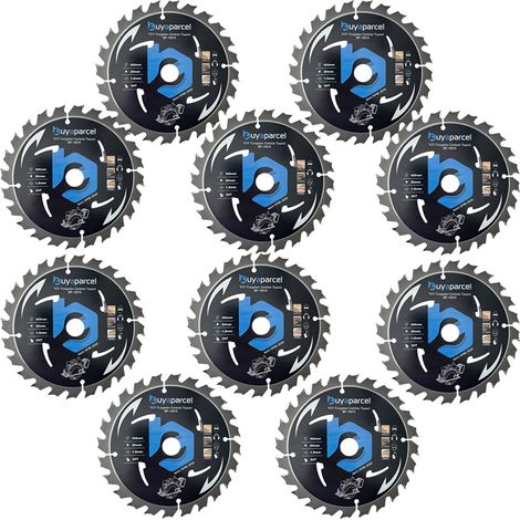 10 BAP Trade Pro Circular Saw Blade 165mm X 20 24 Teeth Carbide Tipped Long Life (1/5)