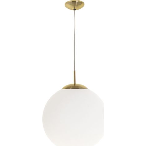 Colgante GLOBAL 1xE27 Al.Reg.xD.30cm Oro/Blanco
