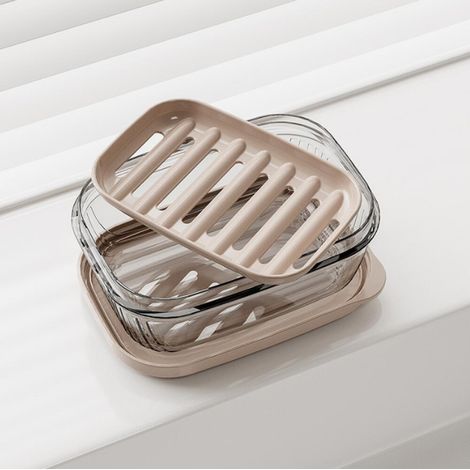 Boîte à Savon Portable de Voyage avec Couvercle PorteSavon Étanche et Scellé pour la Maison, Salle de Bain, Randonnée, Voyage, Camping et Autres activités de Plein Air (1/5)