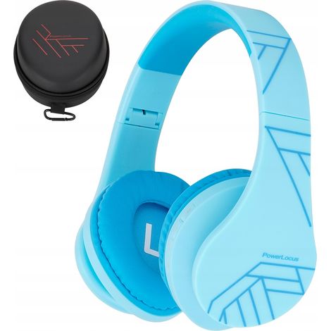 Casque audio sans fil Bluetooth bleu pour enfants PowerLocus (1/5)