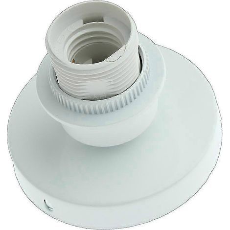 Douille E27 pour plafonnier, idéale pour la maison et les restaurants.-White (1/5)