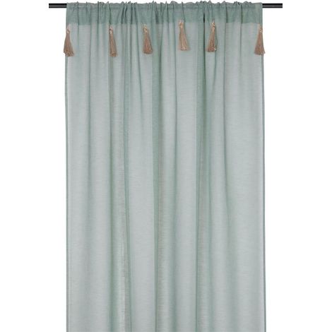 Fabryka-firan Boho-Vorhang Natur 140 x 260 cm