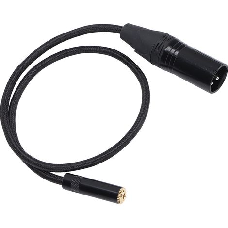 Câble Microphone XLR Mâle vers Jack 3.5mm Femelle 50cm Haute Qualité Anti-Bruit