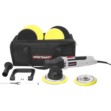 Dino KRAFTPAKET Exzenterpoliermaschine 230 V 650 W 1600 - 6400 U/min 125/150 mm 9mm Hub 640296 Exzen (1/3)