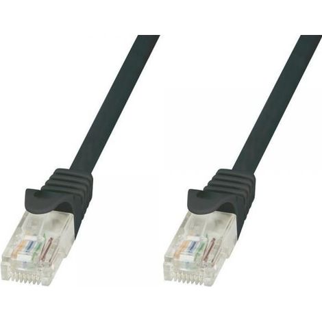 Techly Professional Cavo di Rete Patch in Rame Cat.6 Nero UTP 1m (1/4)