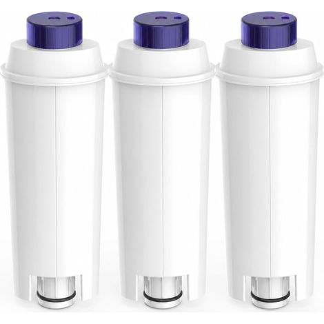 Filtres à Eau Compatibles avec Magnifica S et Dinamica, Cartouches Filtrantes DLSC002 pour Machines à Café Séries ECAM, ETAM, ESAM et BCO, Filtre Adoucisseur Anti-Calcaire, Lot de 3 (1/5)