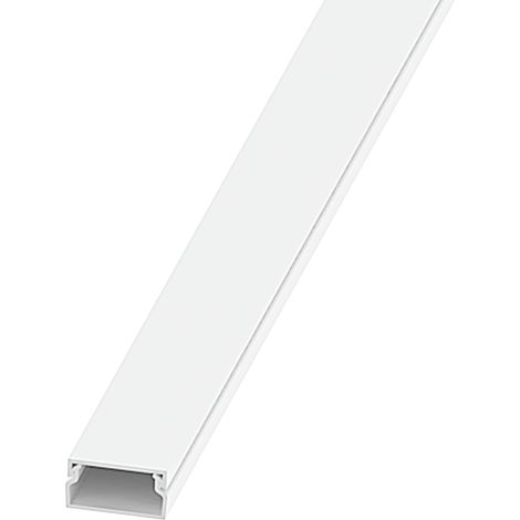 Mini Canaleta Eléctrica Adhesiva para Mecanismos 20x10 (2 Metros)  Blanco   IluminaShop