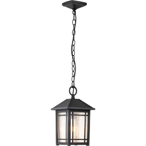 Elstead Quoizel Cedar Plafoniera da esterno a sospensione nera, IP44 (1/5)