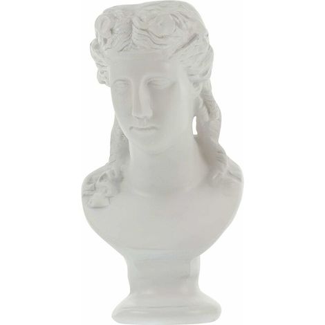 Résine Grec Ariadne Buste Statue Décoratif Femmes Tête Fleur Vase Pot Porte- Stylo Crayon Tasse Maquillage Brosse Titulaire De Stockage pour Décorations de Table (1/5)