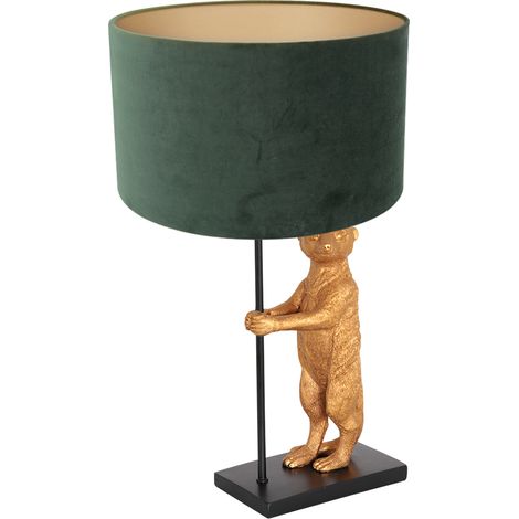 Lampada da tavolo - nero - Animaux - metallo tessile velluto - Ø (1/4)