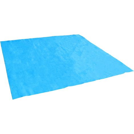 Tapis de sol et de protection bleu pour piscine 5 m x 5 m - Linxor (1/4)