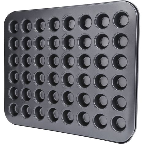 Runde Antihaft-Backform für 48 Mini-Cupcakes, Backblech, Küchenzubehör. (1/5)