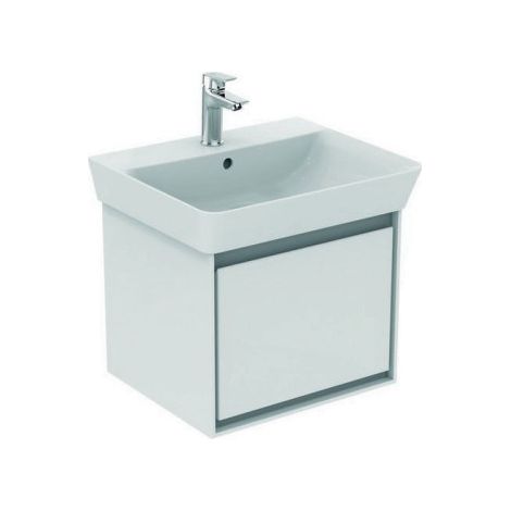 Façade de tiroir CONNECT AIR 485mm chêne et blanc mat pour meuble sous-vasque IDEAL STANDARD (1/4)